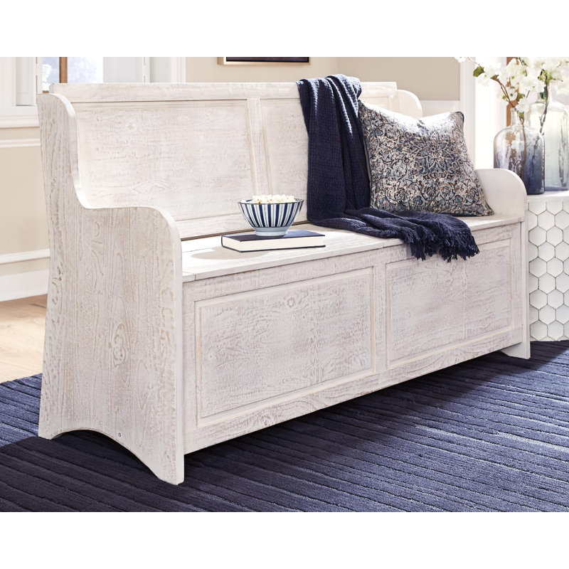 Ophelia & Co. Whitmire Solid Wood Flip Top Storage Bench | Wayfair